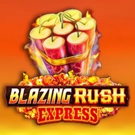 Blazing Rush Express slot logo by AreaVegas at Morospin Casino
