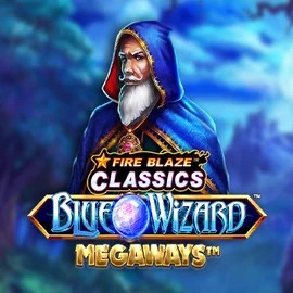 Fire Blaze Blue Wizard Megaways slot visual from Rarestone Gaming available on morospin.eu.com