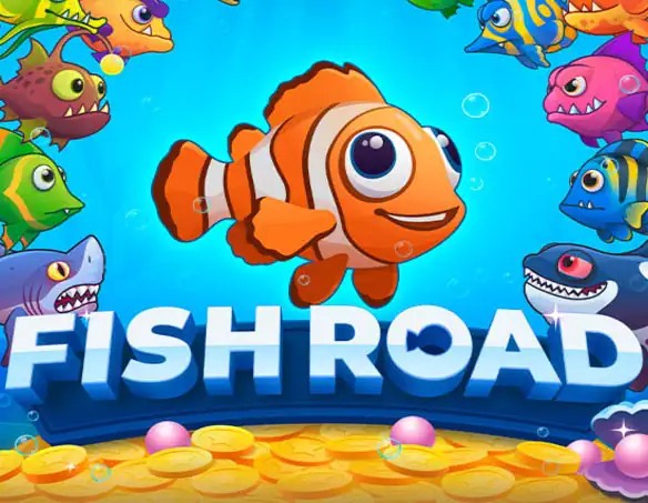 Fish Road online game logo by InOut on morospin.eu.com