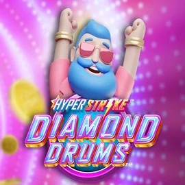 Official Slots logo: Hyper Strike Diamond Drums by Gameburger Studios at Morospin Casino