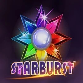 Starburst logo by NetEnt at Morospin Casino