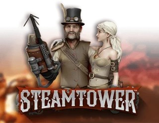 Steam Tower Slot slot logo by NetEnt at Morospin Casino