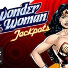 Wonder Woman Jackpots online game logo by Amaya on morospin.eu.com
